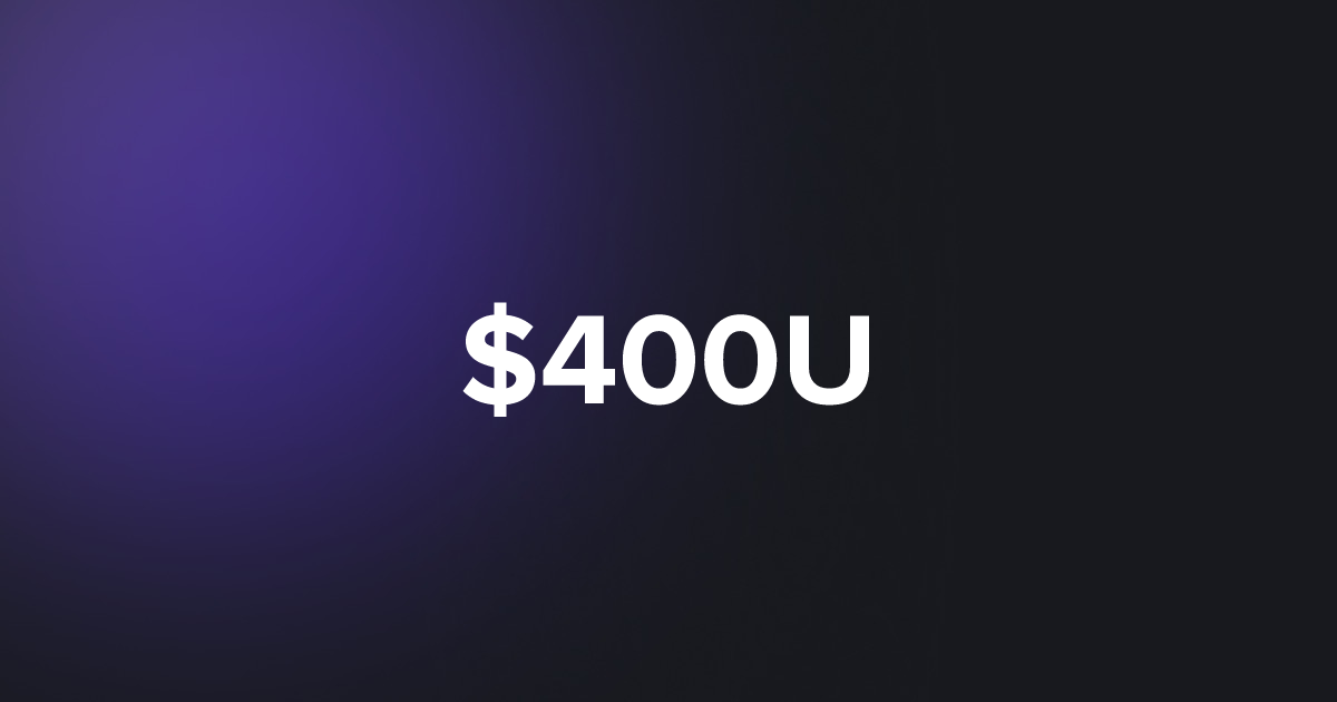 BRC20 $400U