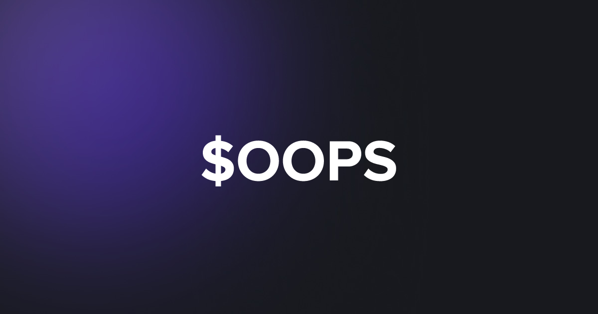 BRC20 $OOPS