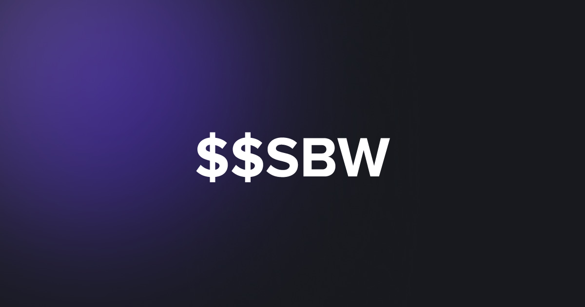 BRC20 $$SBW