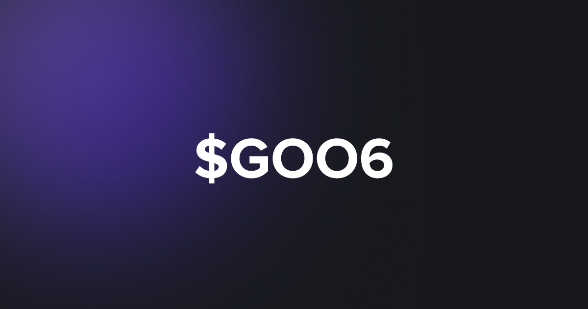 BRC20 $GOO6