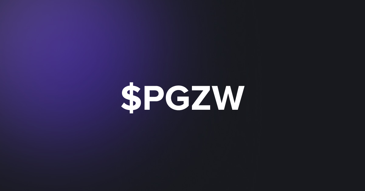 BRC20 $PGZW